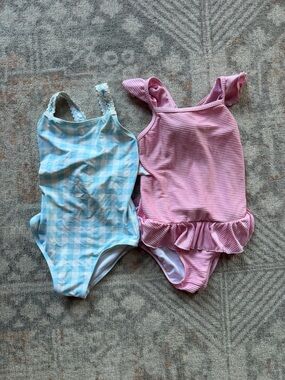 The Beaufort Bonnet Company TBBC 4T set of two One-Piece swimsuits GUC